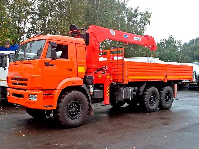 Кран манипулятор Камаз вездеход